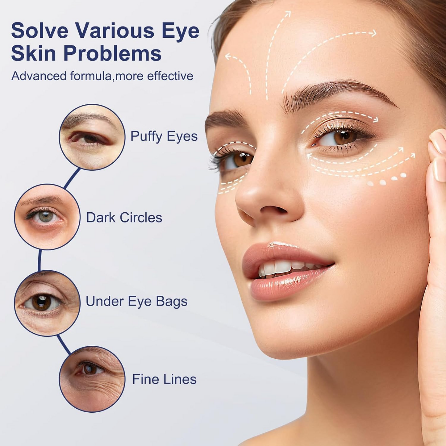 Organic Electronic Massage Eye Cream – Anti Aging, Wrinkle Repair & Dark Circle Treatment