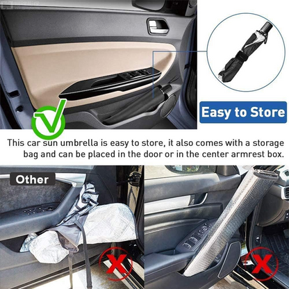 Car Windshield Sunshade Umbrella – Foldable UV Reflective Front Windshield Cover