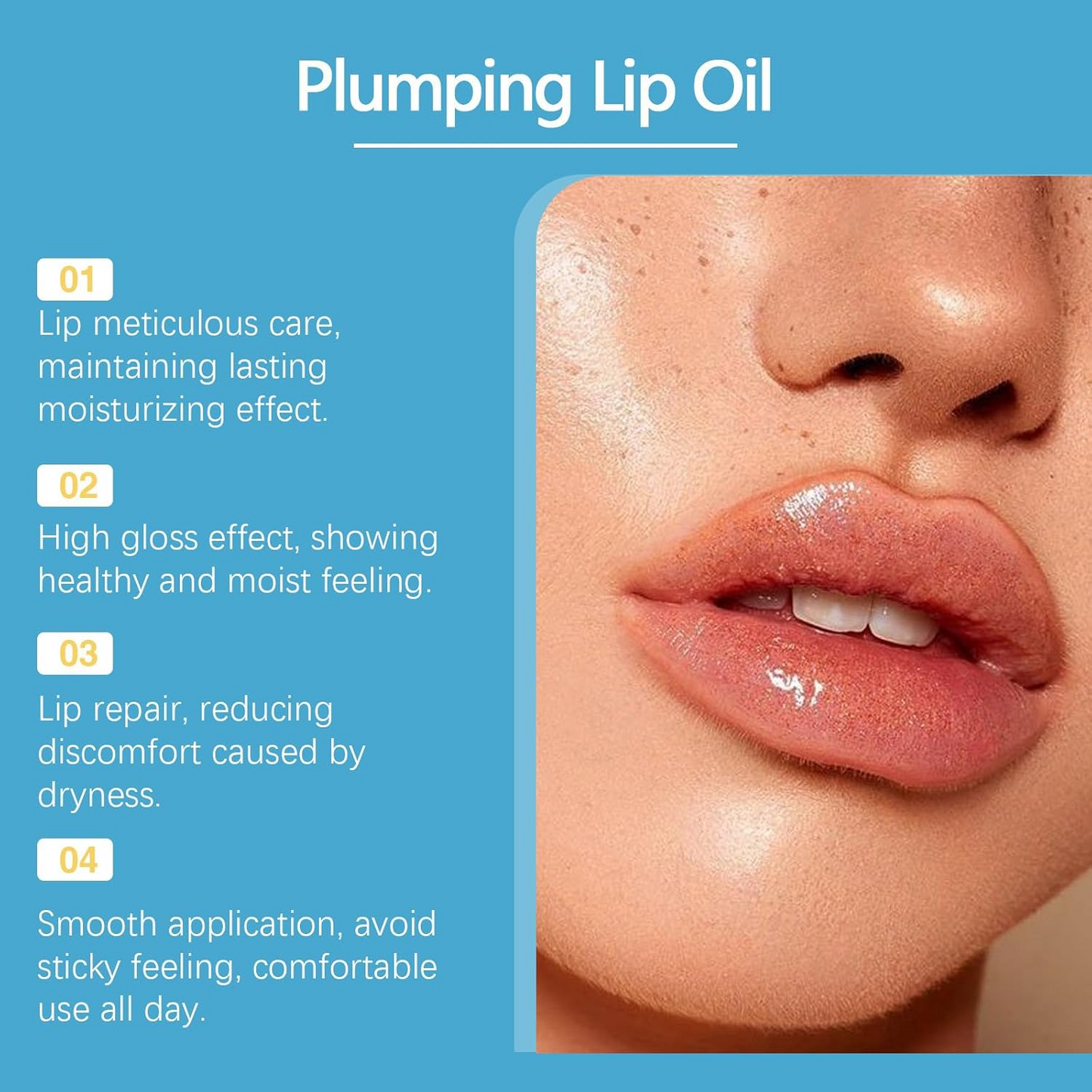 Instant Plumping Lip Gloss – Vegan Collagen Boost for Fuller Lips