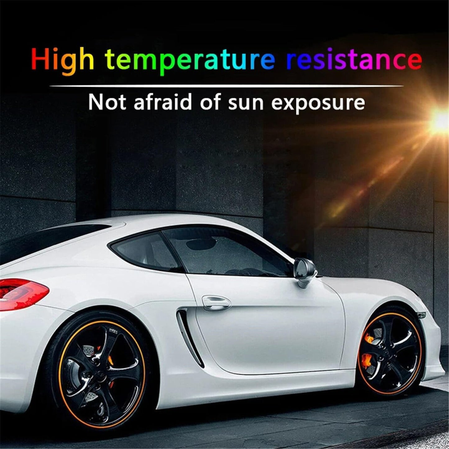 Car Wheel Rim Trim Strips – Colorful Anti-Scratch Wheel Decoration Stickers