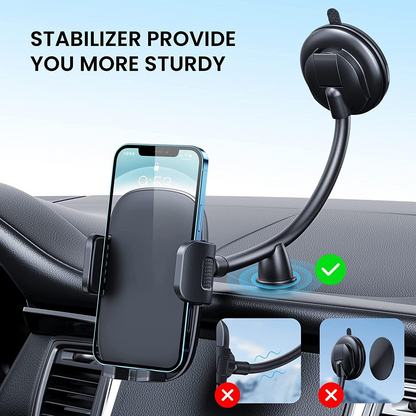 Car Phone Holder – Foldable Rotatable Dashboard & Center Console Mount