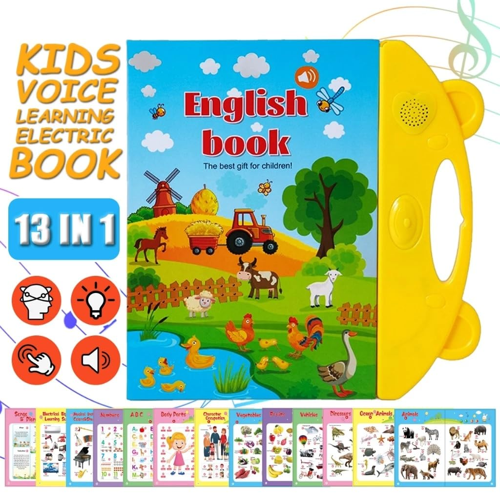 Early Childhood English Learning Posters – Educational Wall Charts for Kids
