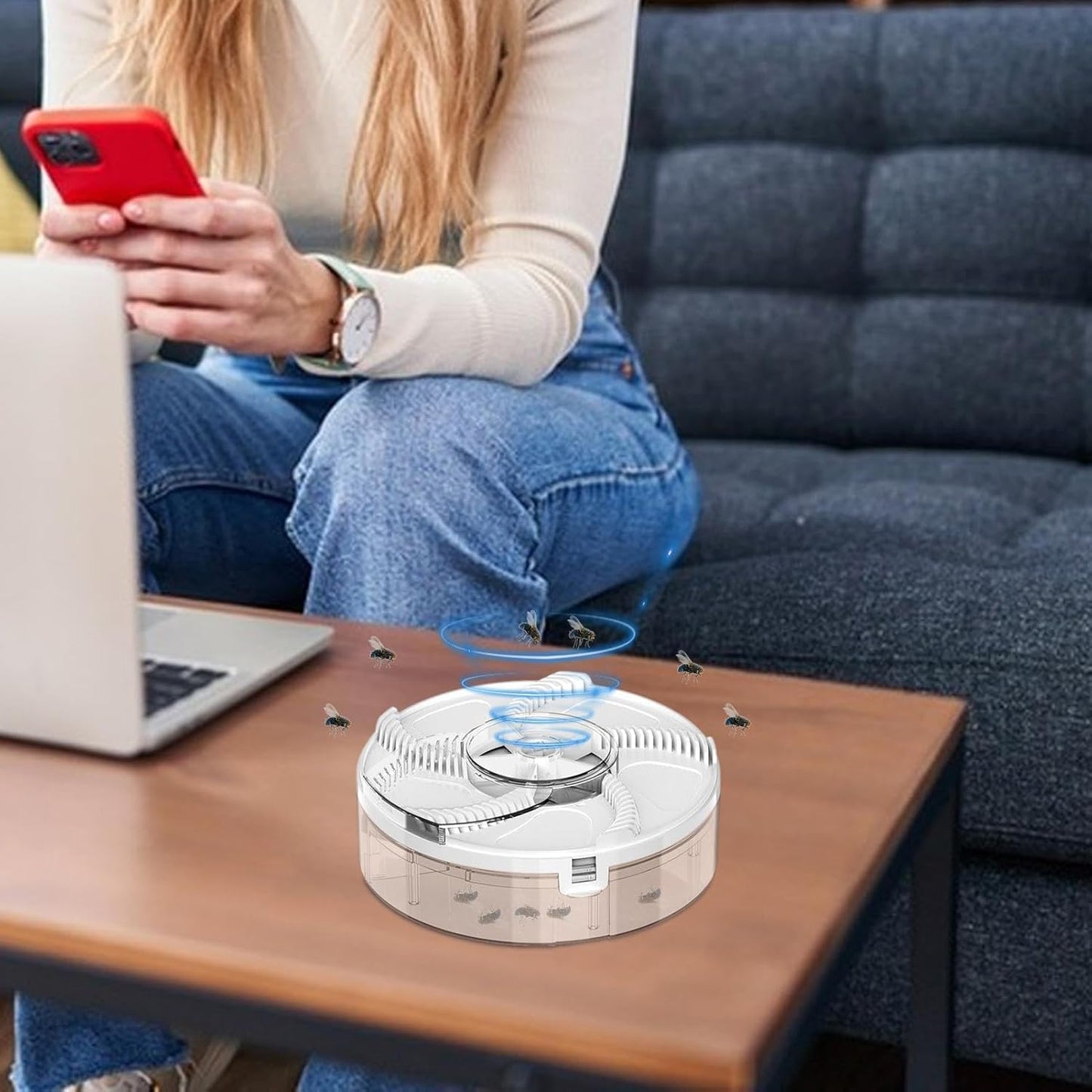 Home Automatic Fly Trap Silent, Eco-Friendly Fly Killer for Homes