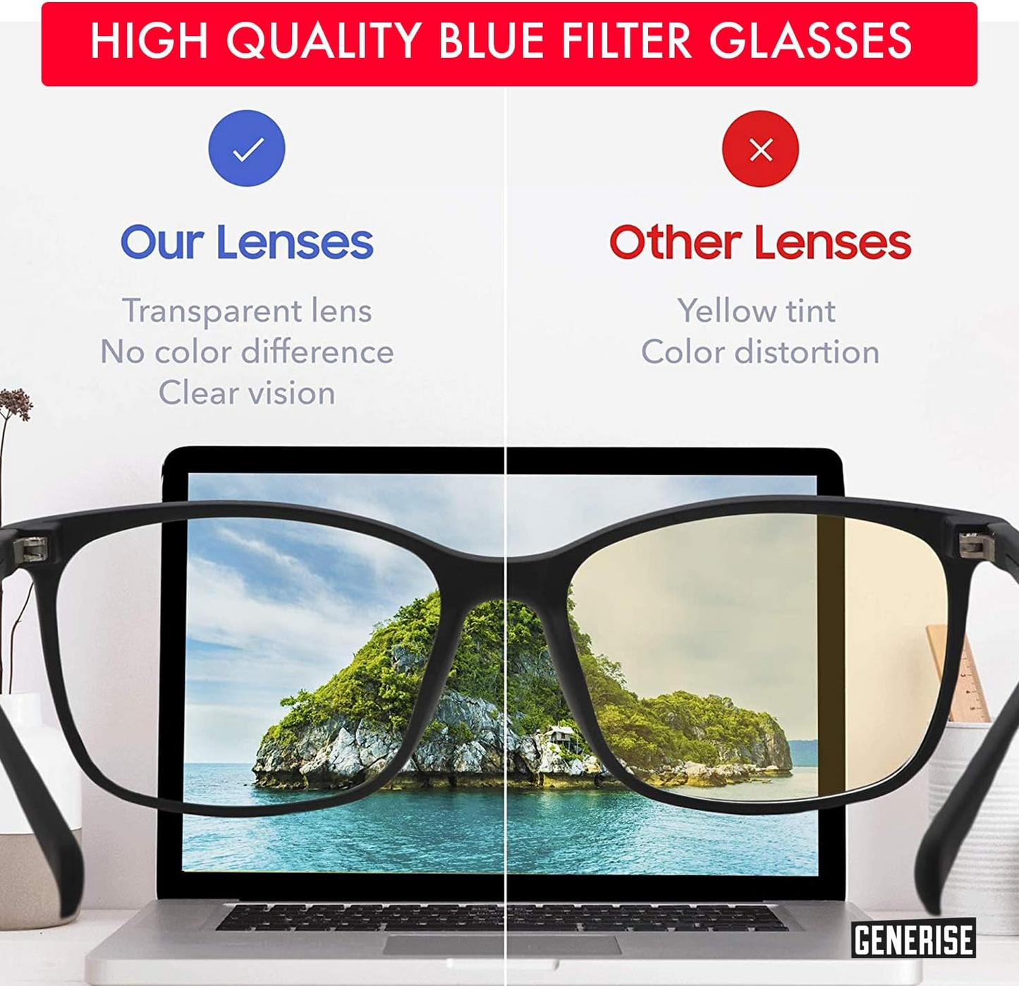 Unisex Anti-Blue Light PC Frame Computer Lightweight Glasses