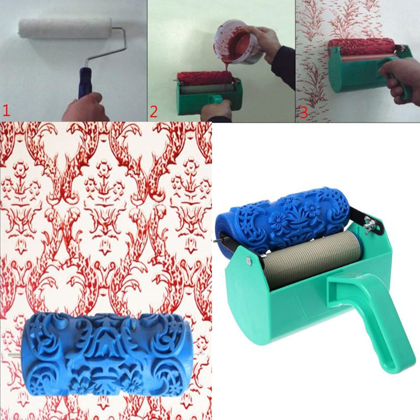 Paint Roller with Decorative Pattern-SN
