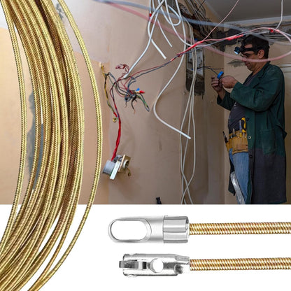 Spring Steel 15M Electrical Wire Fishing Tool – 4mm Cable Puller