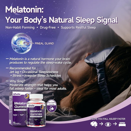 Sleep Gummies – Melatonin & Vitamin B6 Nighttime Support
