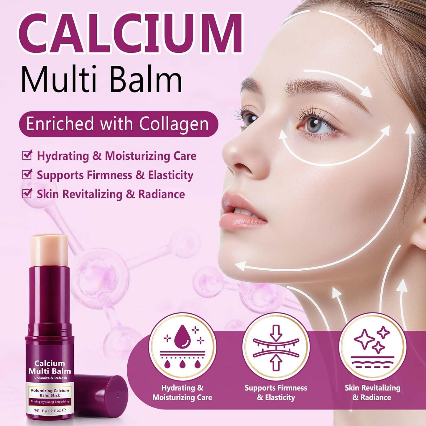 Multi Use Anti Aging Balm Stick – Long Lasting Moisturizing Skin Care