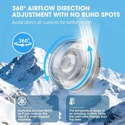 Mini Bladeless Fan – Portable Rechargeable Silent Cooling Fan
