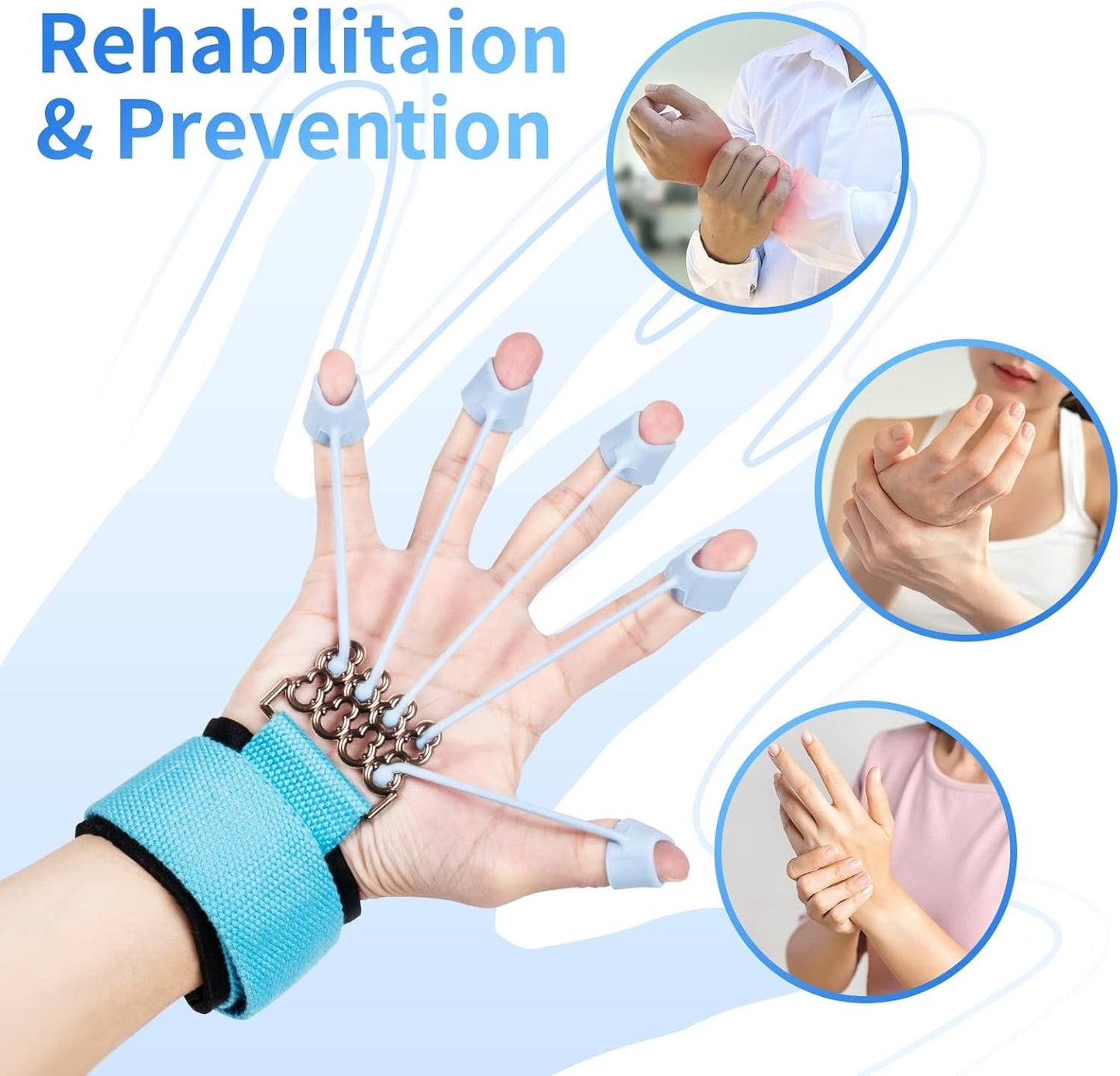Finger Exerciser Grip Strengthener – Hand & Forearm Workout Tool