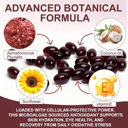 Astaxanthin Antioxidant Softgels – Natural Wellness & Skin Support Supplement