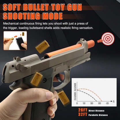 Macaron-Style Soft Dart Blaster – Compact Burst-Fire Fun Toy for Kids