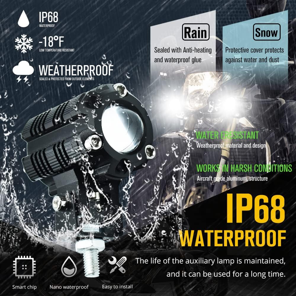 LED Laser Projector – High Beam Light for Cars & Bikes