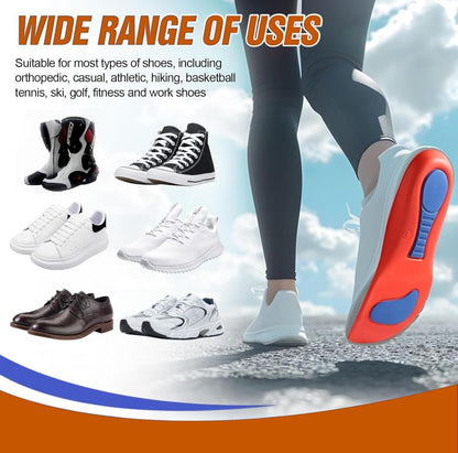 Sports Insoles for Men & Women – Shock Absorption, Breathable & Deodorising Comfort