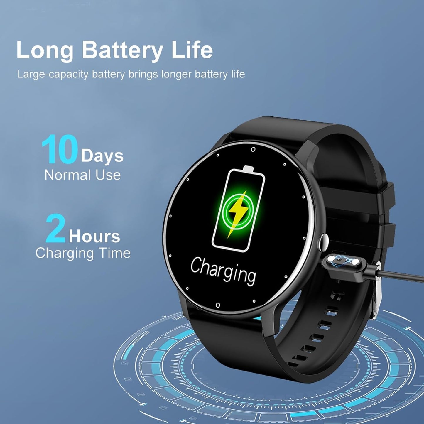 ZL02 Smart Watch – Android Call, Waterproof, Health & Fitness Tracker
