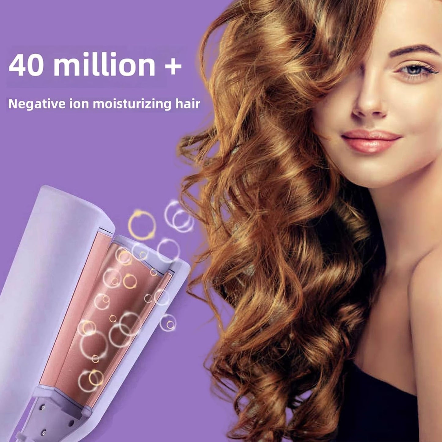 French Style 32MM Egg Roll Curling Iron – Effortless Waves with Ionic Care