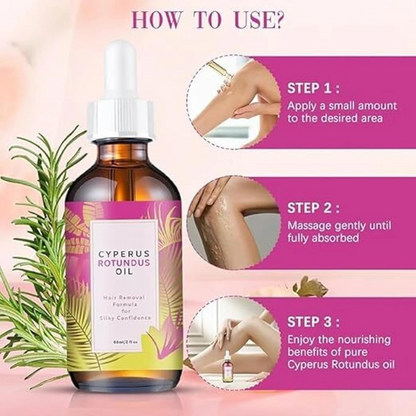 Cyprus Rotundus Hair Removal Care Oil – Gentle Skin Moisturizing & Daily Care Formula