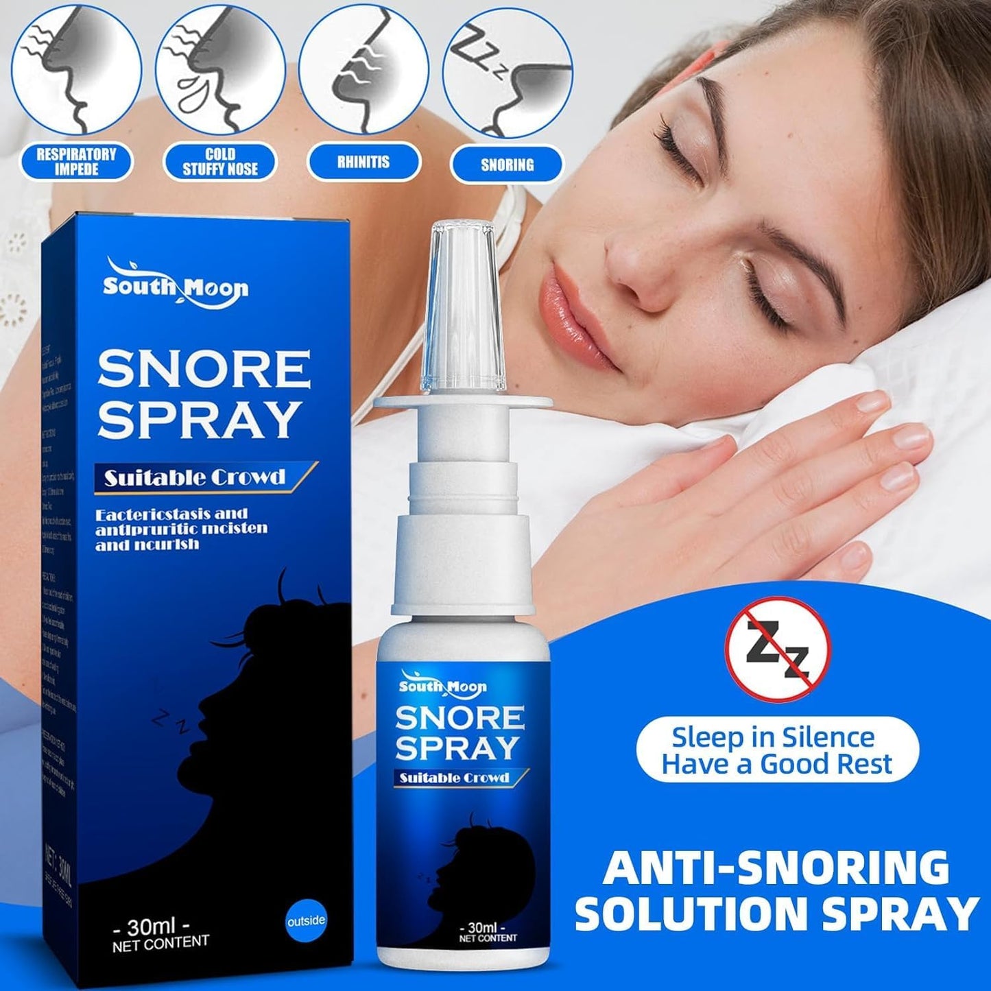 South Moon™ – Herbal Anti-Snoring Spray for Restful Sleep