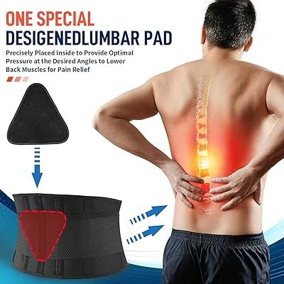 Lumbar Thermal Support Belt – Warm Back Comfort & Support