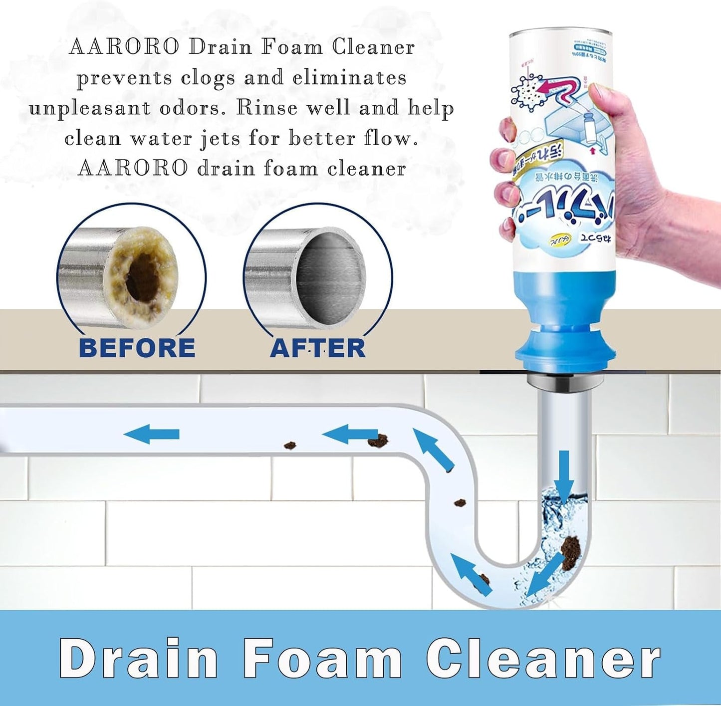 Pipe Cleaning Deodorizing Foam
