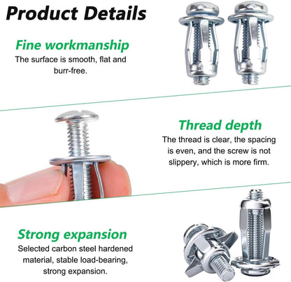 Jack Nut Petal Screw Anchors – Expansion Plugs for Secure Mounting
