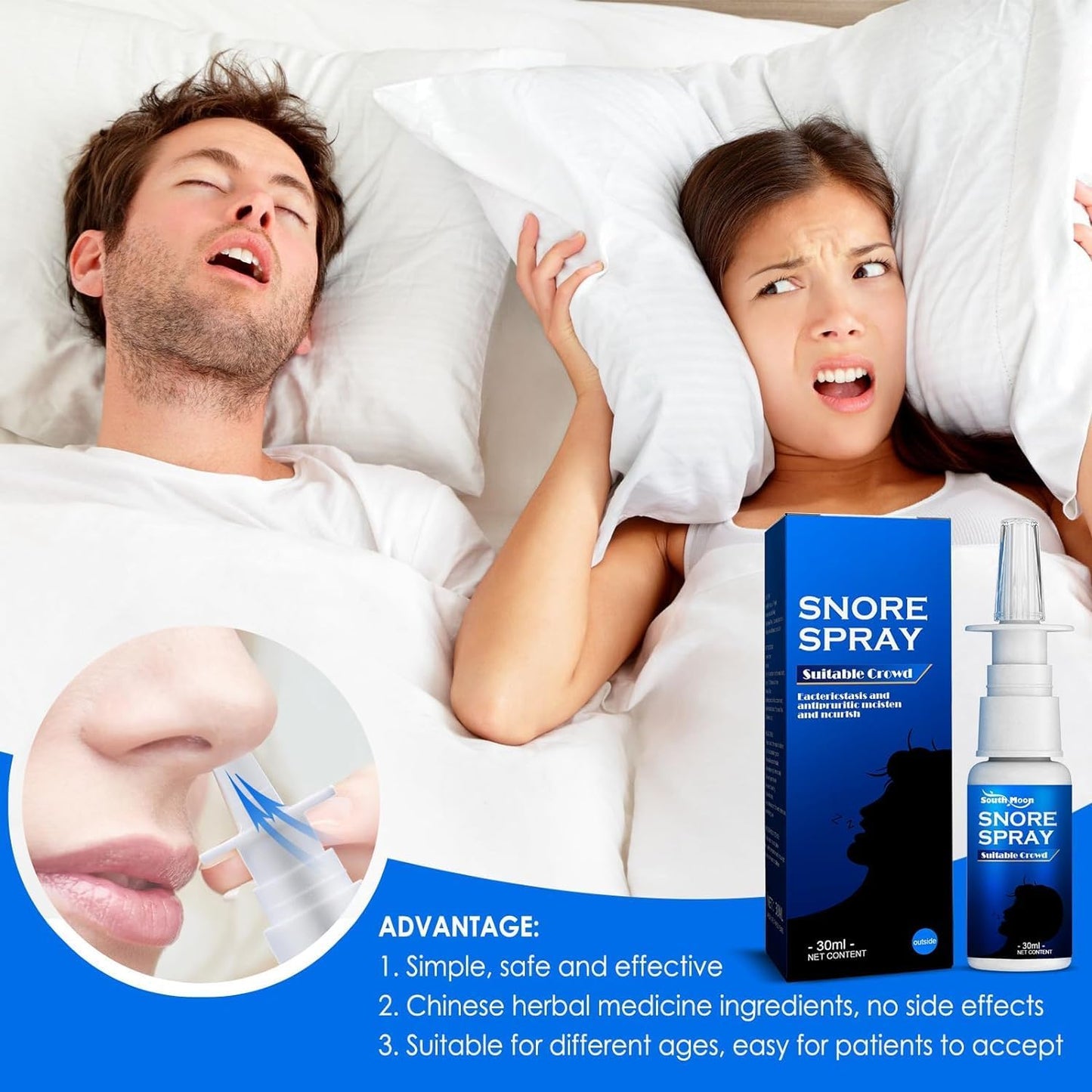 South Moon™ – Herbal Anti-Snoring Spray for Restful Sleep