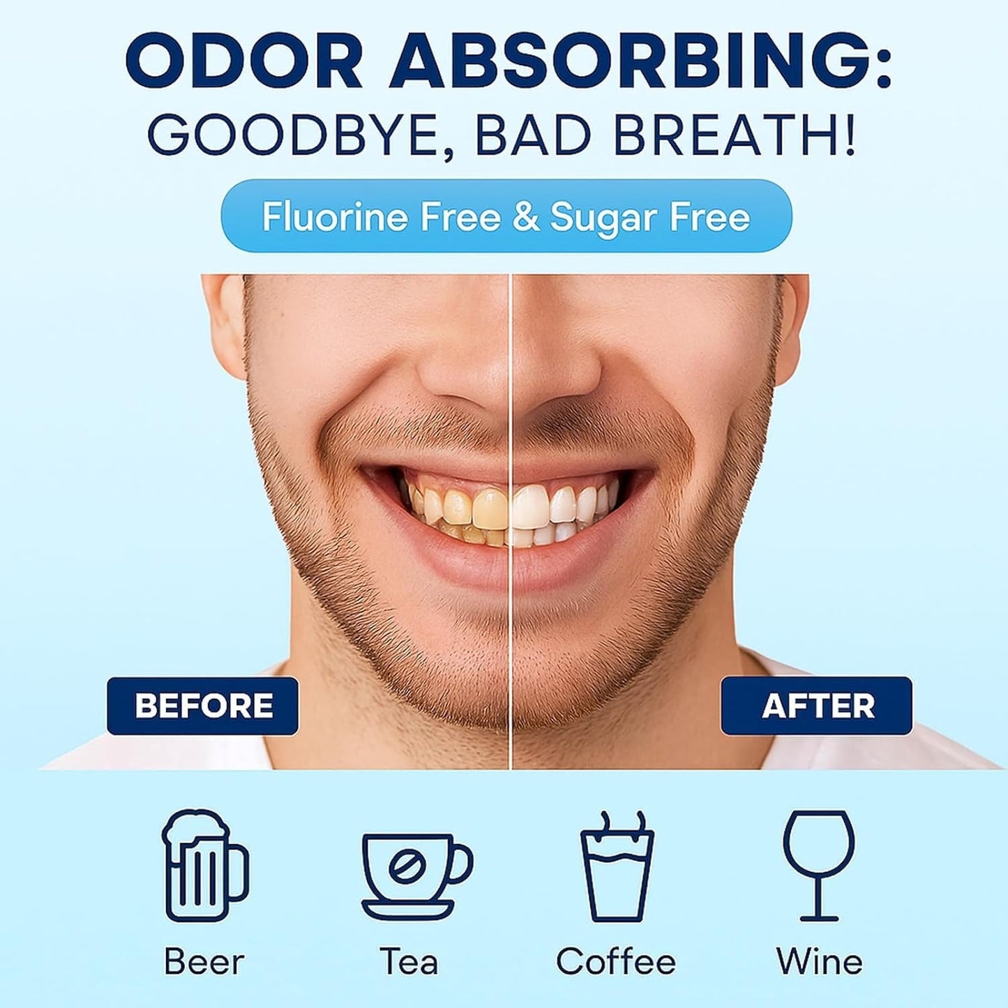 Collagen Infused Dental Tooth Powder – Gentle Whitening & Oral Care