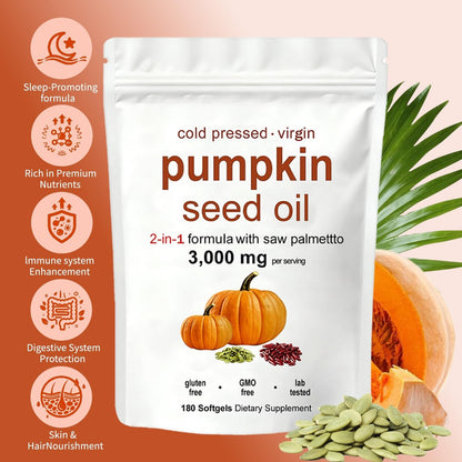 Pumpkin Seed Oil Softgels – Natural Daily Wellness Supplement