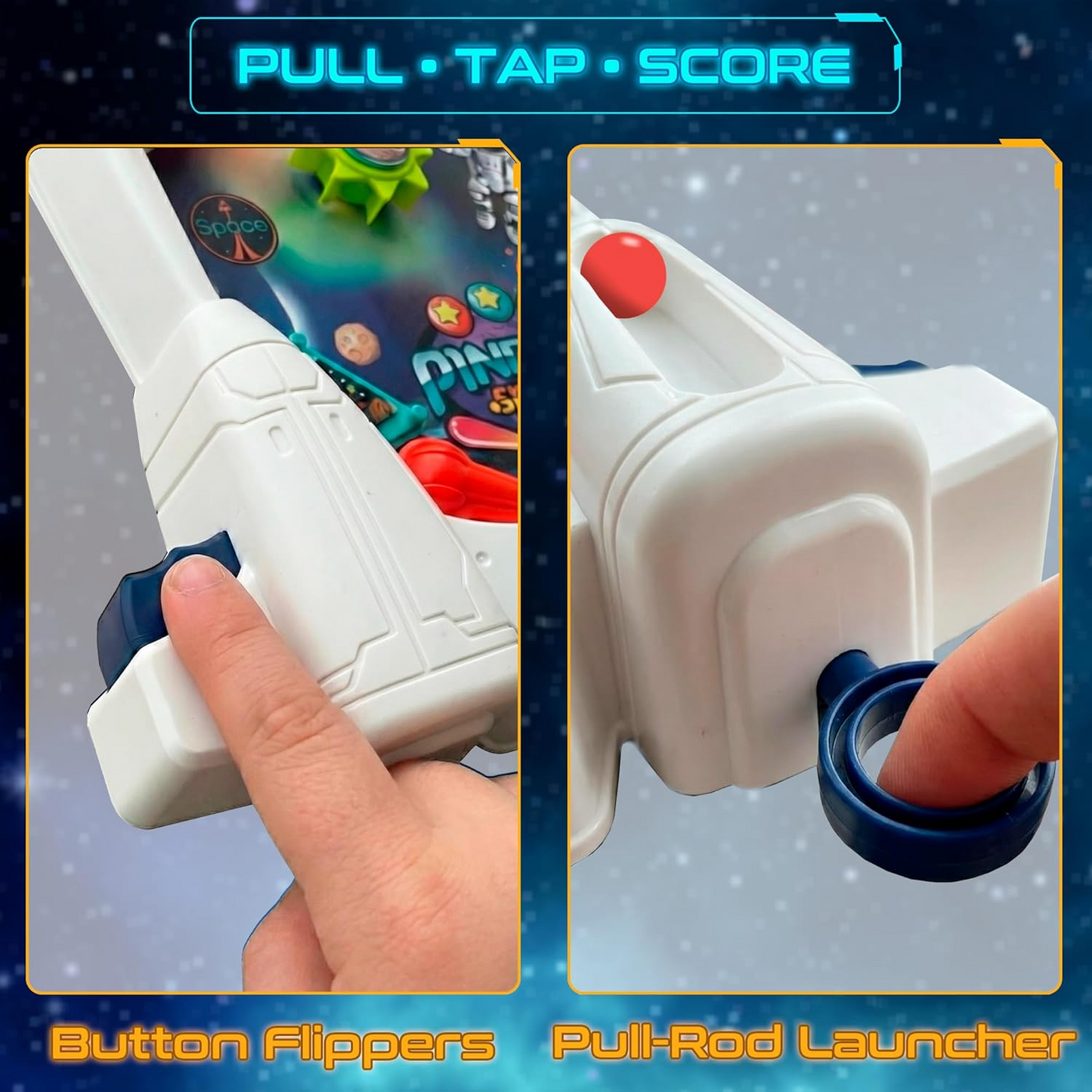 Kids Pinball Ball Launcher Interactive Stress Relief Game