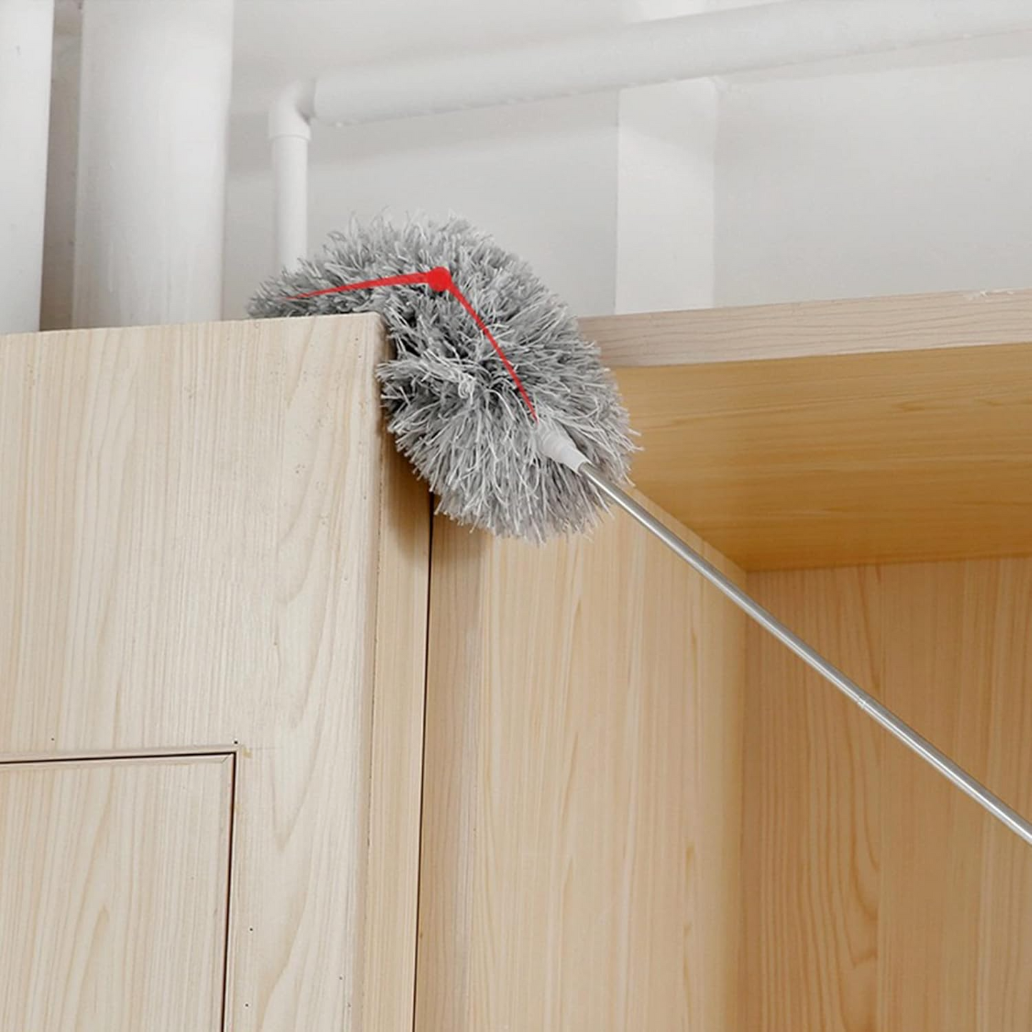 Telescopic Electrostatic Feather Duster – Extendable Dust Cleaning Tool