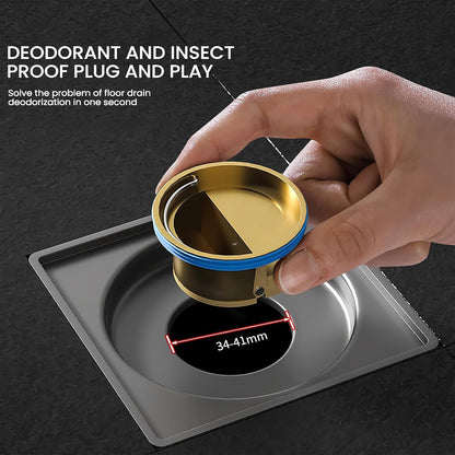 Copper Floor Drain Plug – Anti-Odor, Anti-Insect, Rust-Resistant