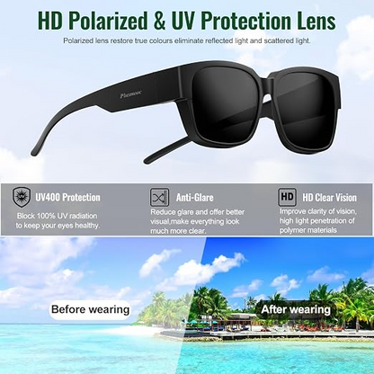 Vintage Fashion Prescription Sunglasses – 2 in 1 Driving Eyewear