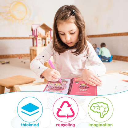 Reusable Water Painting Books for Kids – Eco-Friendly Educational Pack