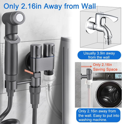 Double Control Valve - 1-In 2-Out Water Splitter