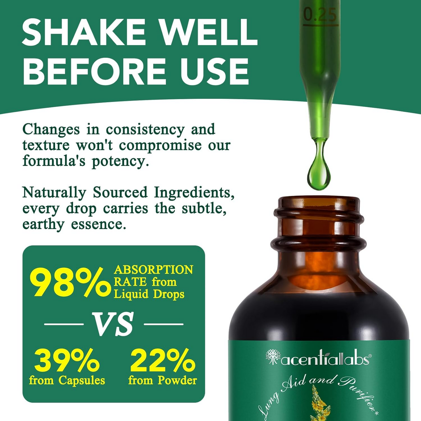 Mullein Leaf Extract Drops – Respiratory & Lung Support Herbal Formula