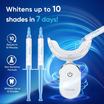 LED Teeth Whitening Kit – Blue Light Home & Dental Use