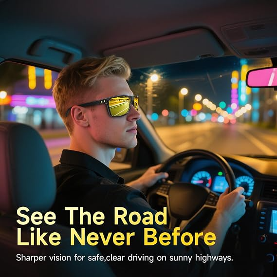 Men's Sunglasses – Polarized Square Fashion Eyewear for Outdoor Activities