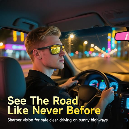 Men's Sunglasses – Polarized Square Fashion Eyewear for Outdoor Activities