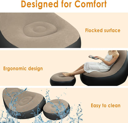 Lazy BeanBag Sofa Cover (No Filler) — Relax in Comfort