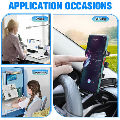 Universal 360° Rotating Car Phone Holder – Dashboard & Rearview Mount