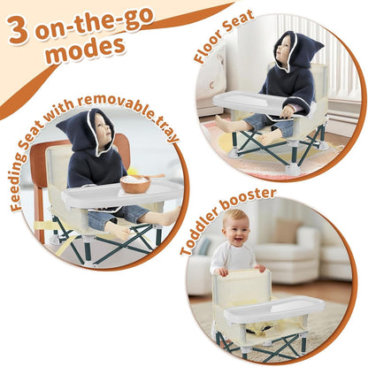 Foldable Baby Portable Dining Chair – Safe, Comfortable & Travel-Friendly Feeding Seat