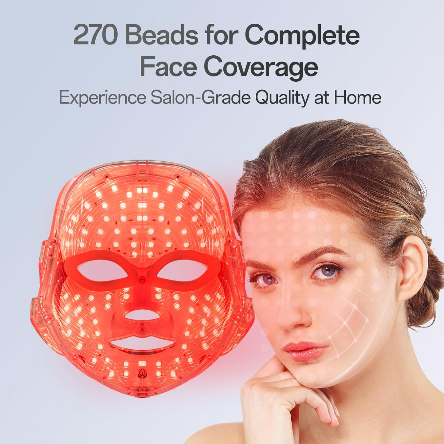 Wireless 7 Color LED Light Therapy Facial Device – Handheld Skin Care & Beauty Tool