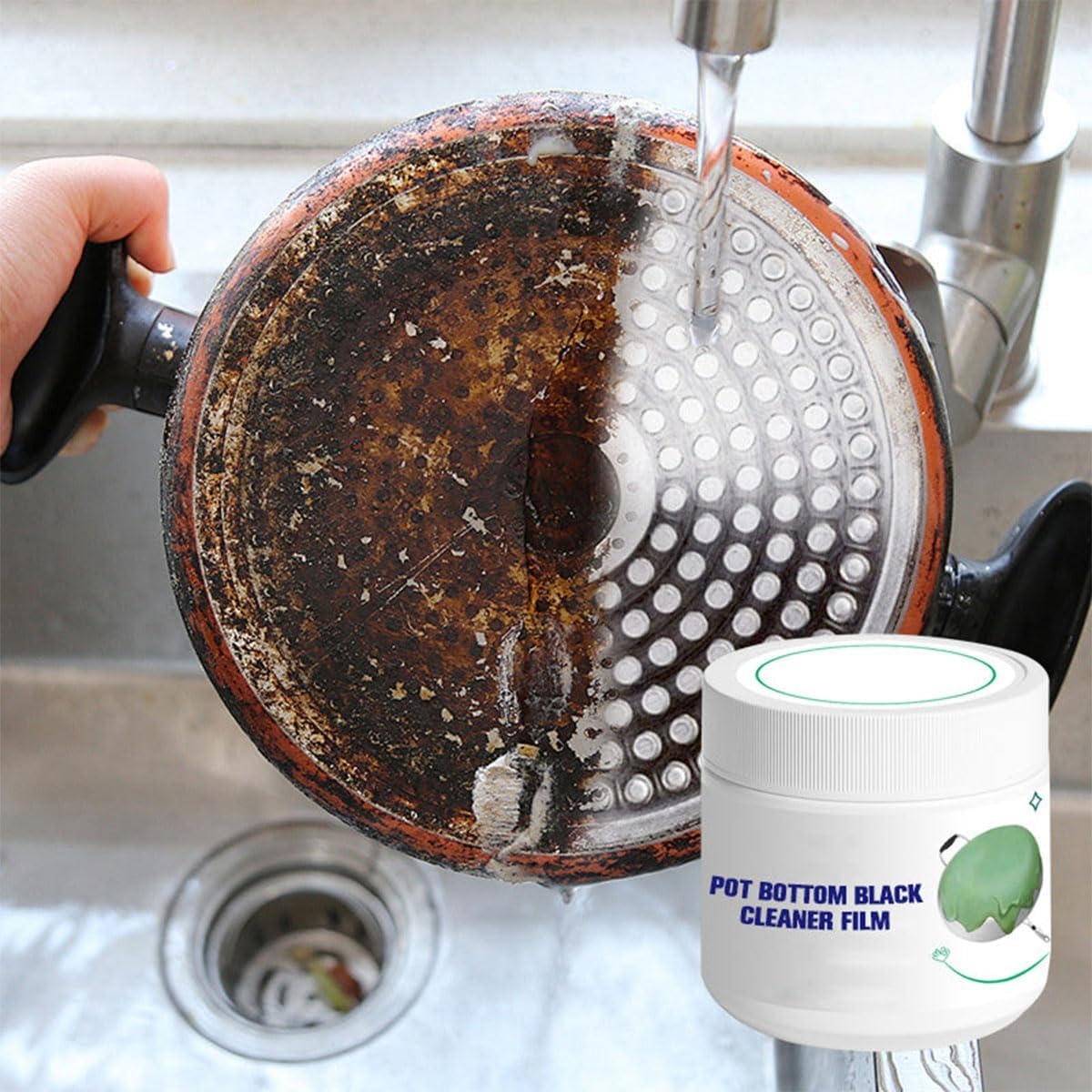 Pot Bottom Black Scale Degreaser Cream – Powerful Cookware Brightening Cleaner