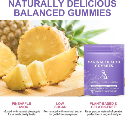 Feminine Balance Gummies – Pineapple Flavor Immune Support Supplement