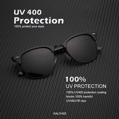 Vintage Half Frame – Square Sunglasses