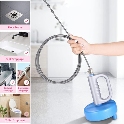 SpinClear – 360° Swivel Pipe Tool for Quick & Easy Unclogging