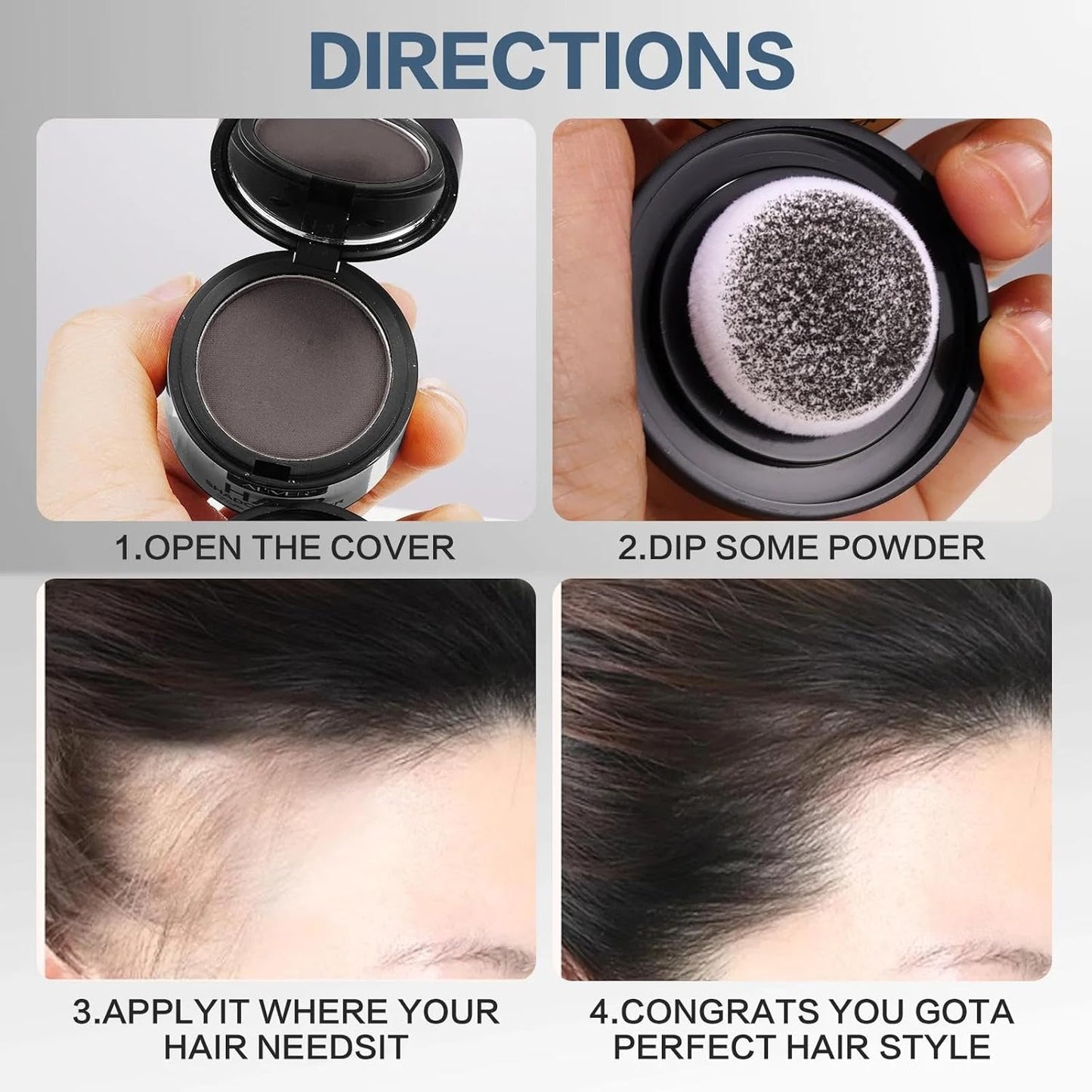 Hairline & Root Touch-Up Powder – Conceal Hair Loss Instantly