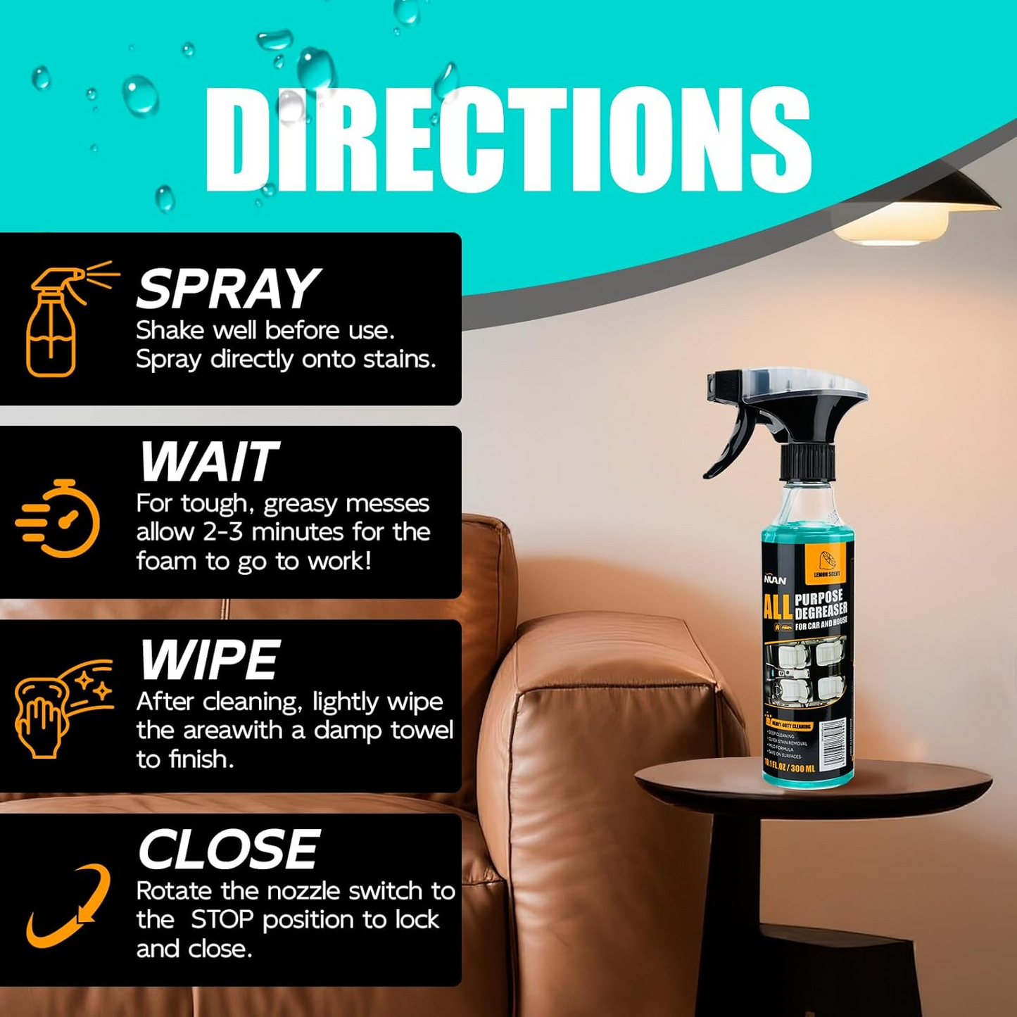 Multi-Purpose Car Interior Degreaser – Deep Clean & Fresh Restore