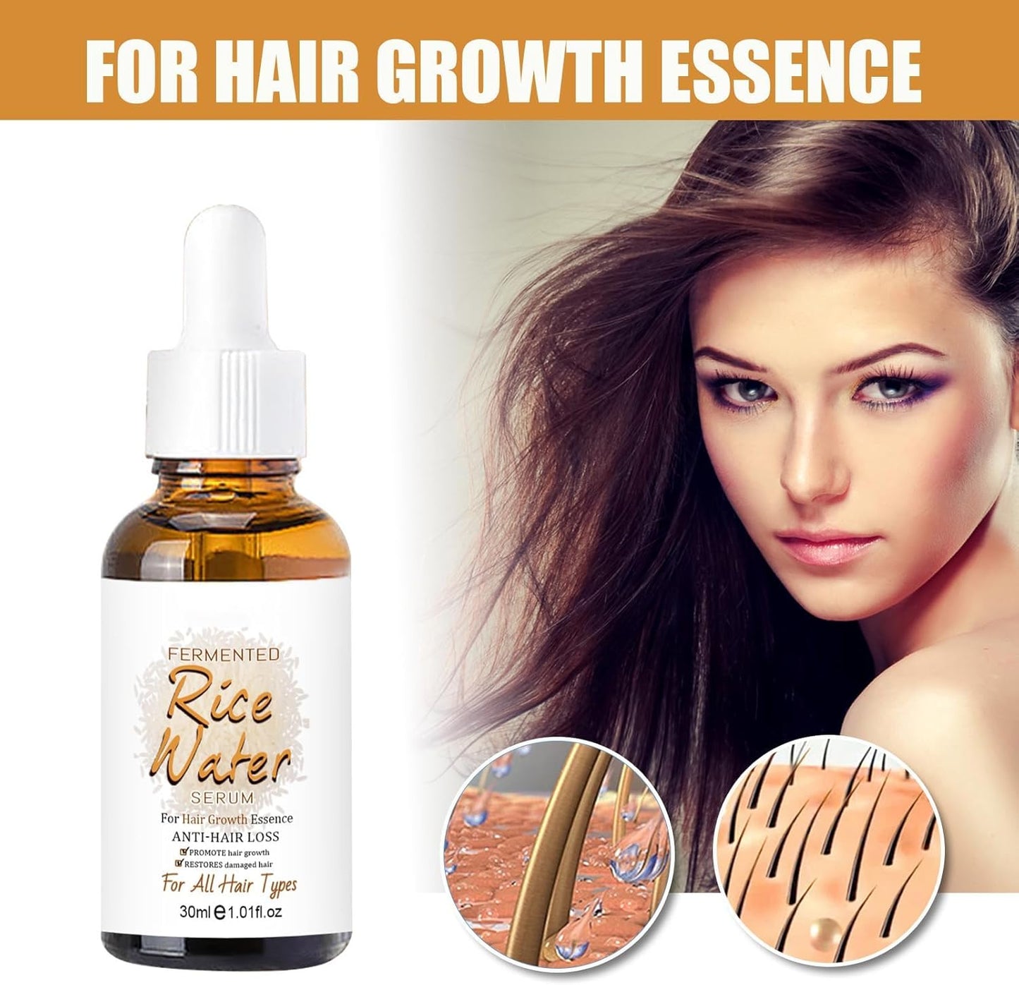 Ceoerty™ HGrow Rice Water Hair Essence:
