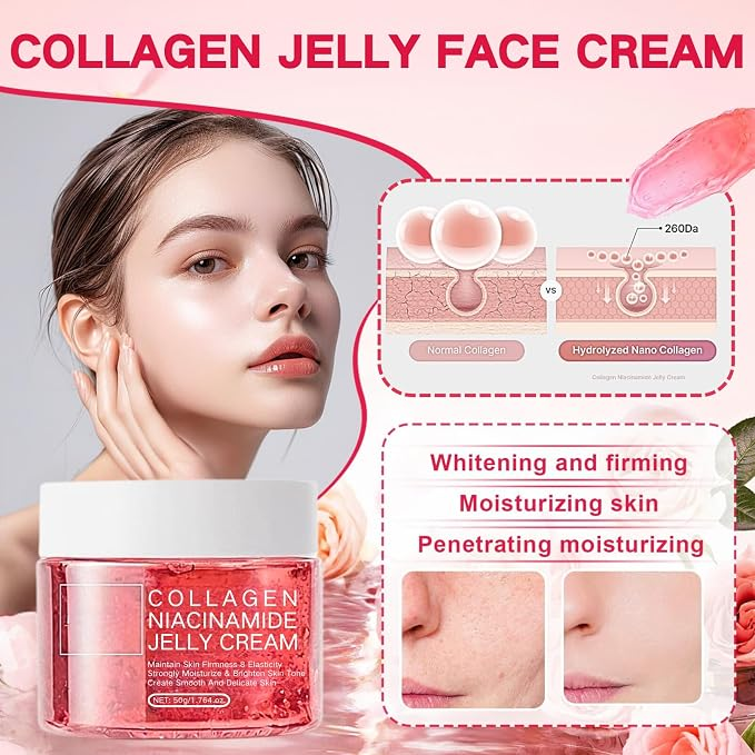 PDRN Collagen Jelly Cream – Deep Hydration Face Moisturizer for Firm & Radiant Skin